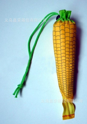 【廠家直銷蔬菜玉米折疊購物袋 超市滌綸環保袋 尼龍創意購物袋】價格,廠家,圖片,家用購物籃、袋、車,義烏嘉榮箱包-